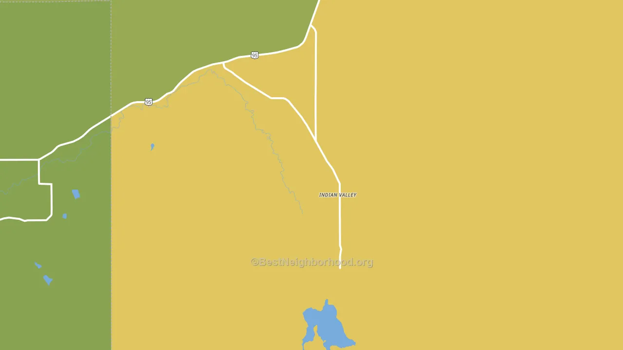 83632, ID block-group voter-turnout map
