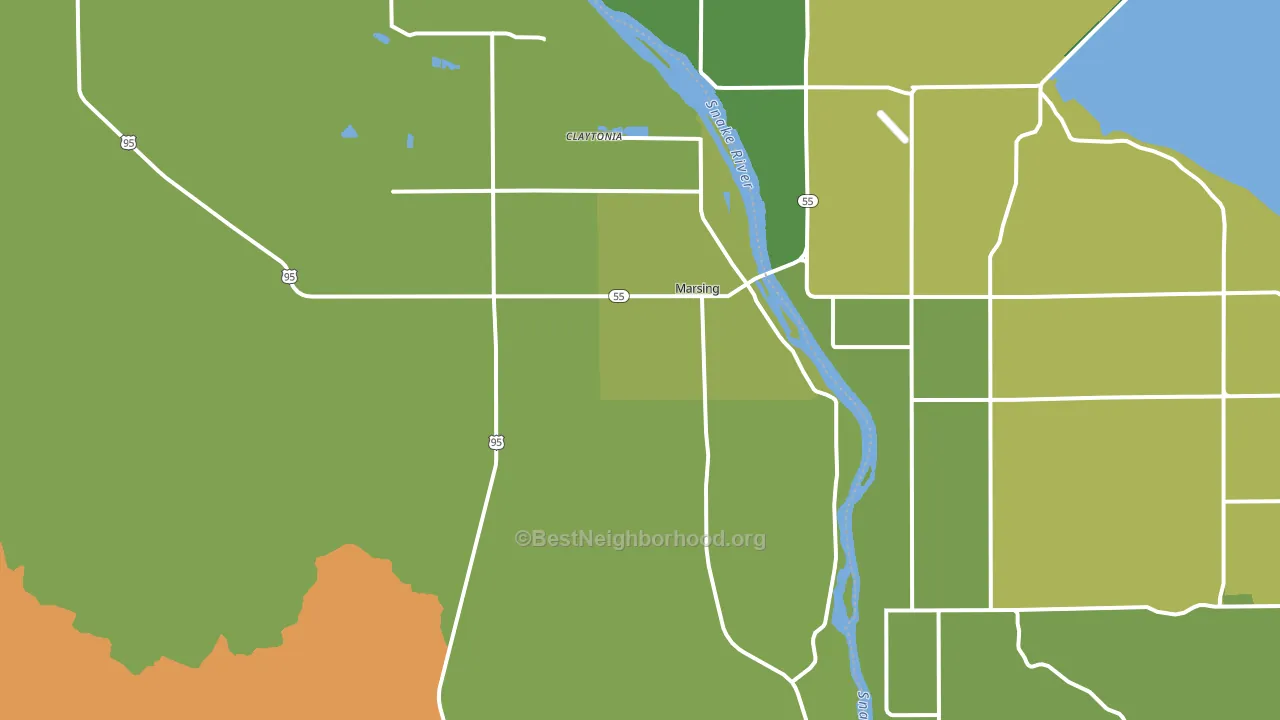 83639, ID block-group voter-turnout map