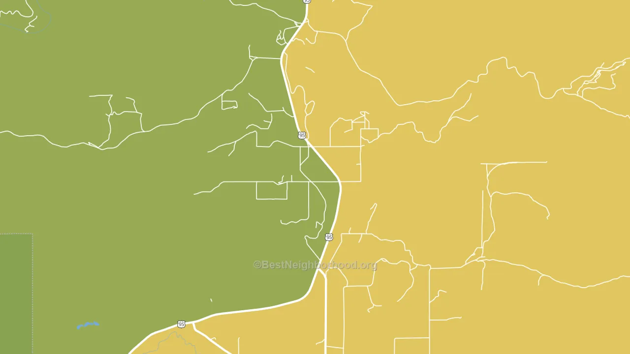 83643, ID block-group voter-turnout map