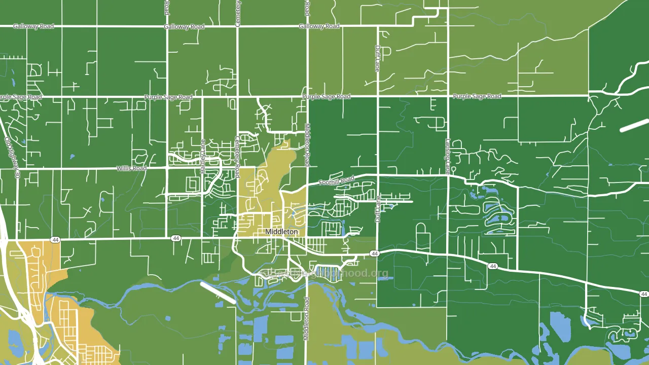 83644, ID block-group voter-turnout map