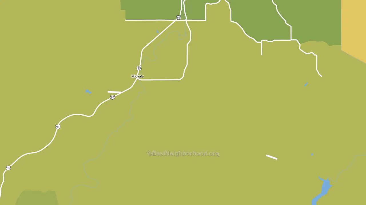 83645, ID block-group voter-turnout map