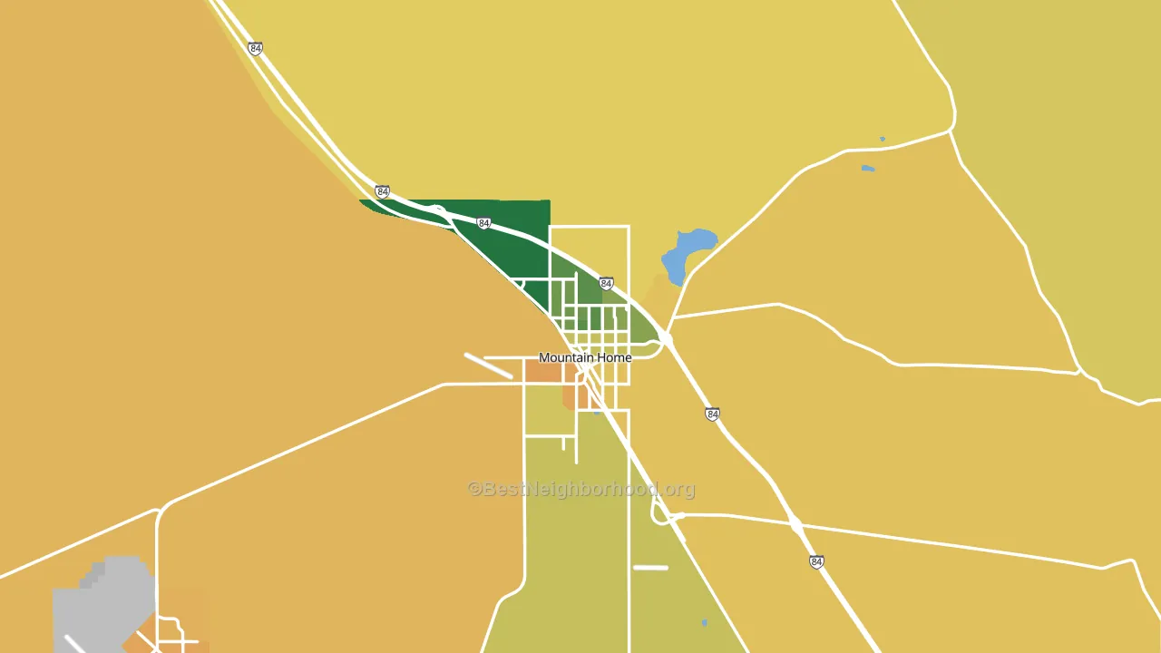 83647, ID block-group voter-turnout map