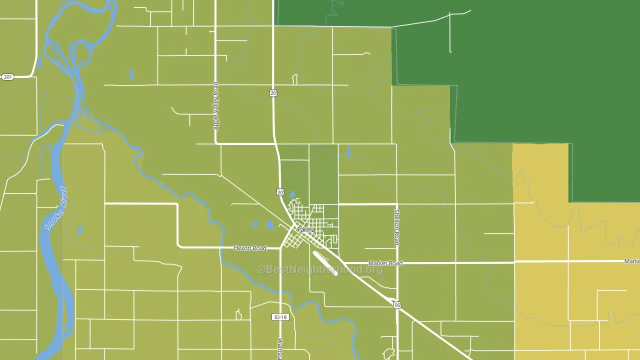 83660, ID block-group voter-turnout map