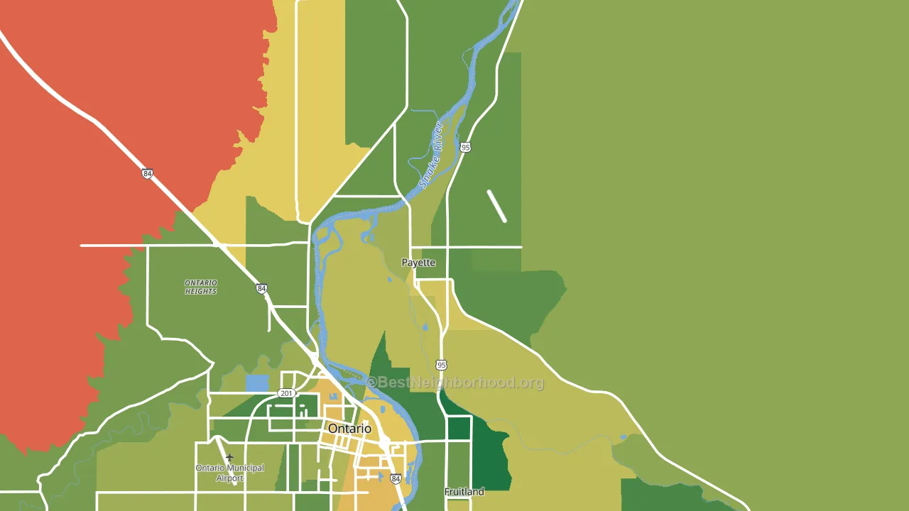 83661, ID block-group voter-turnout map