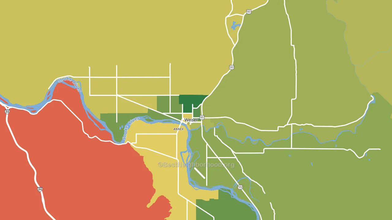 83672, ID block-group voter-turnout map