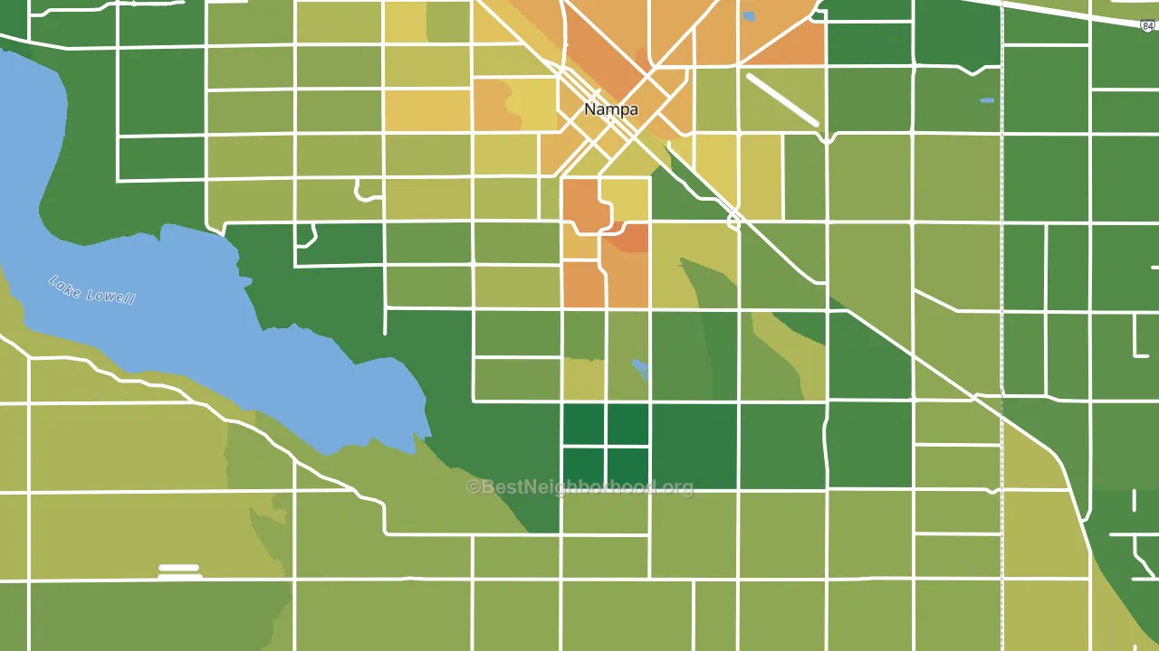 83686, ID block-group voter-turnout map