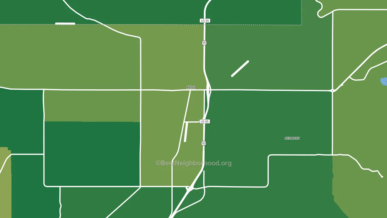 83801, ID block-group voter-turnout map