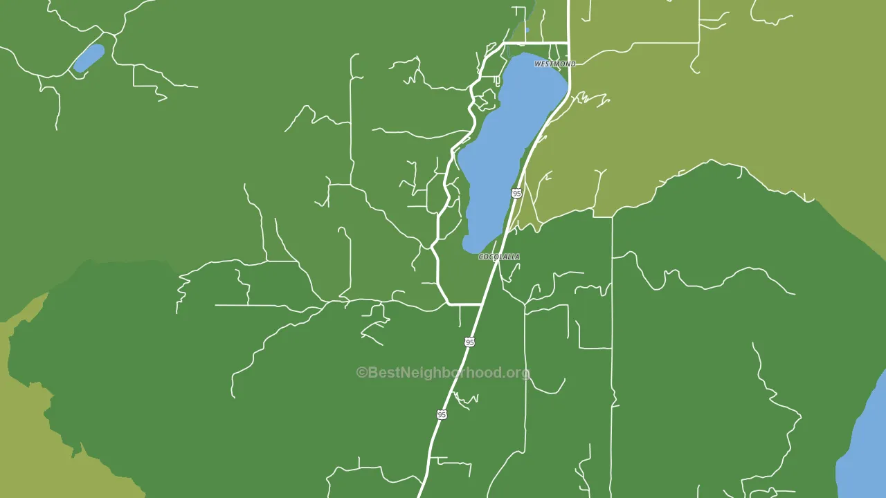 83813, ID block-group voter-turnout map
