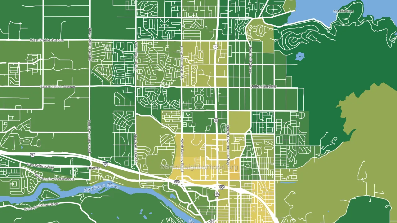 83815, ID block-group voter-turnout map