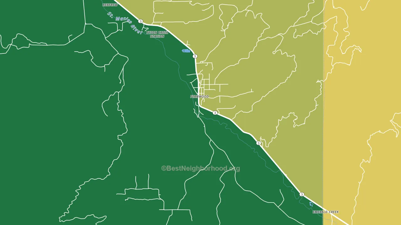 83830, ID block-group voter-turnout map