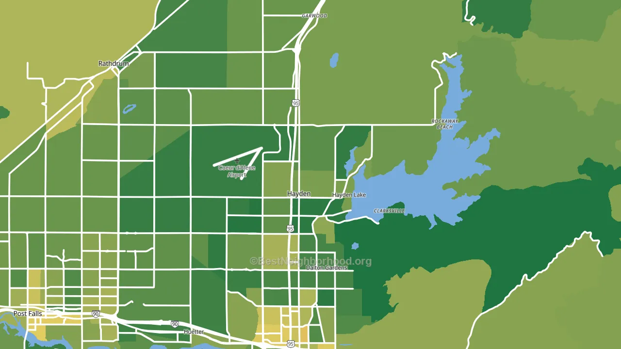 83835, ID block-group voter-turnout map