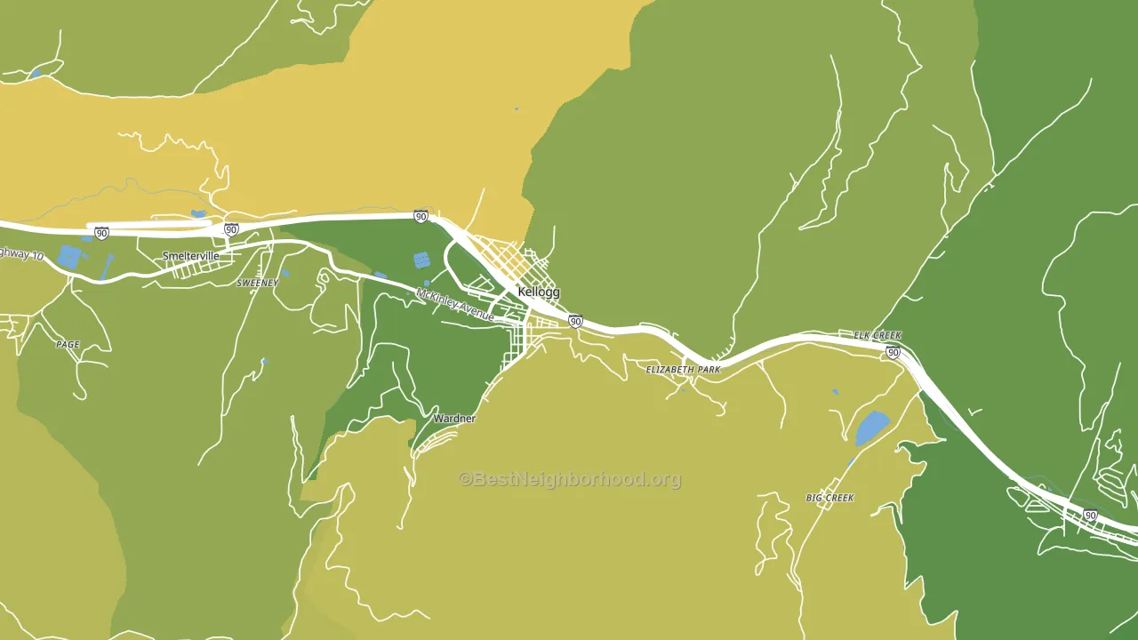 83837, ID block-group voter-turnout map