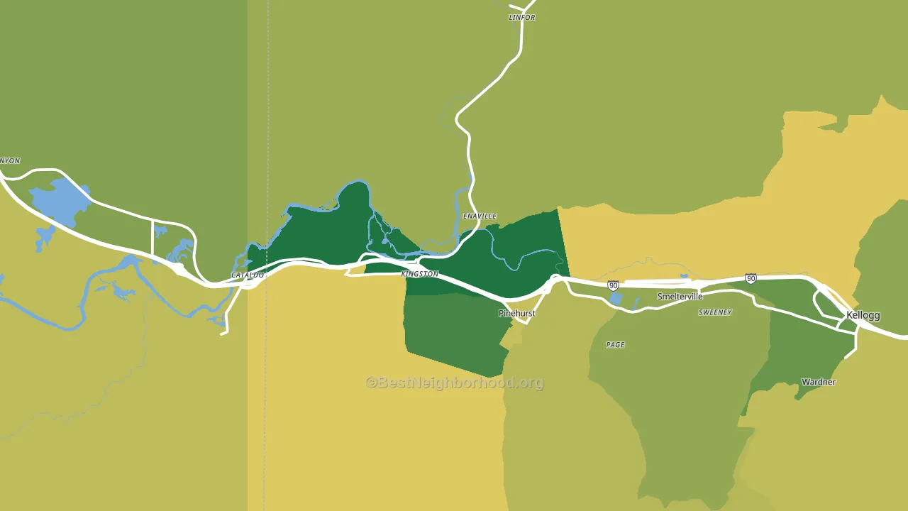 83839, ID block-group voter-turnout map