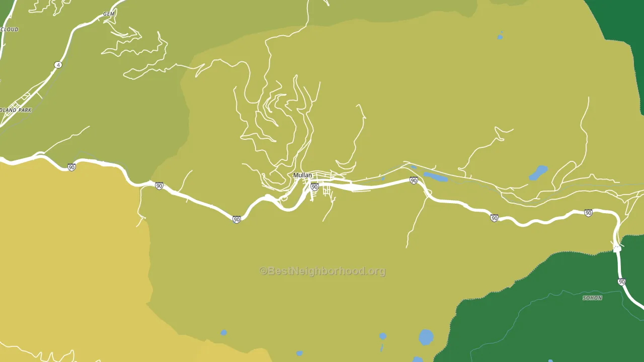 83846, ID block-group voter-turnout map
