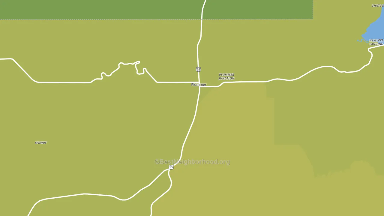 83851, ID block-group voter-turnout map