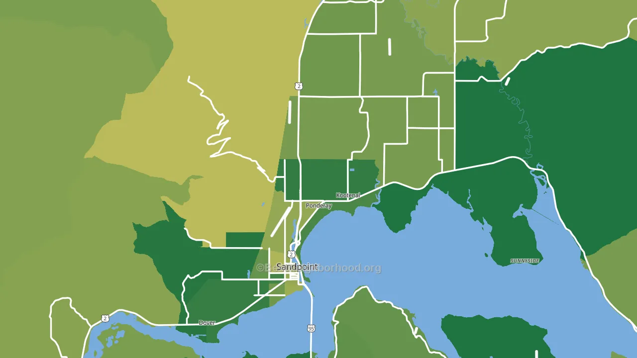 83864, ID block-group voter-turnout map