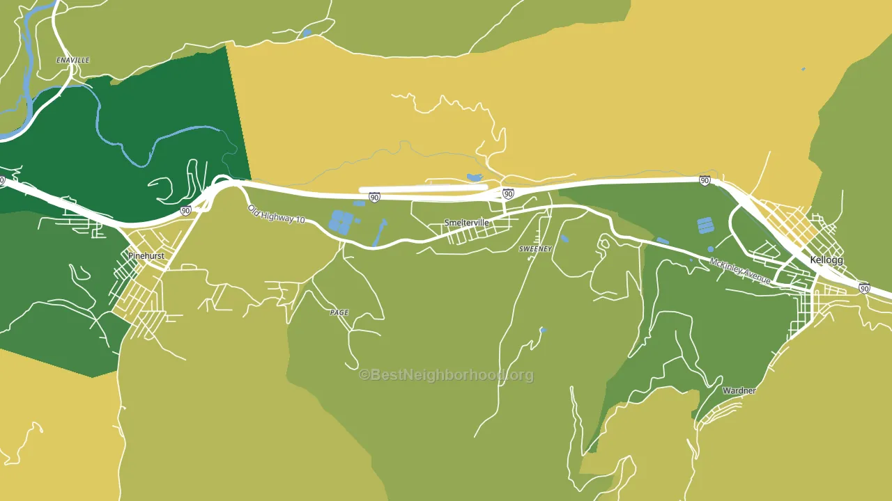 83868, ID block-group voter-turnout map