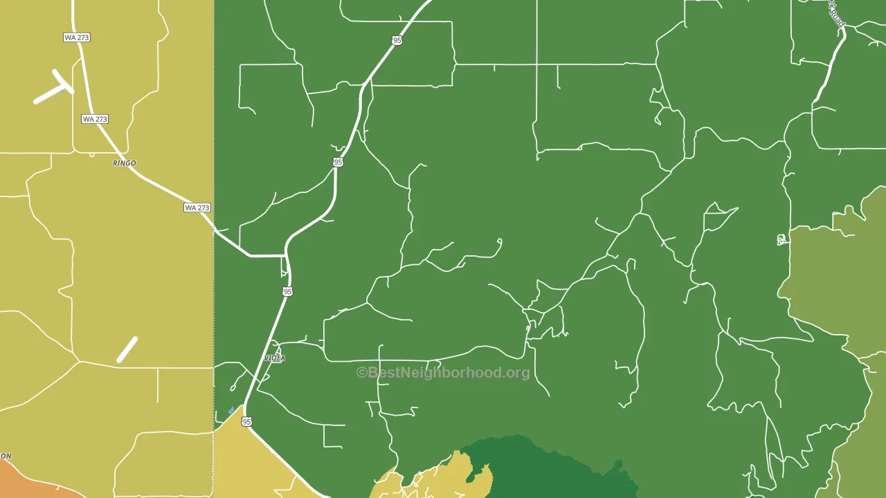 83872, ID block-group voter-turnout map