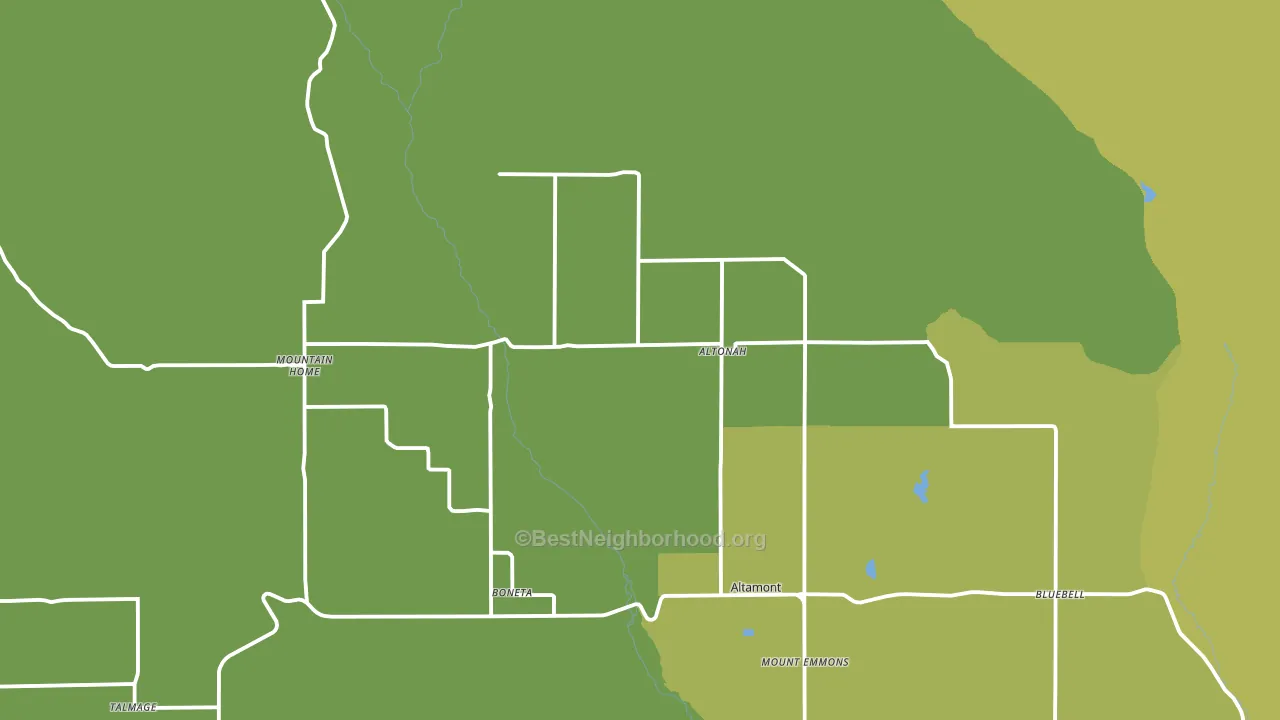 84002, UT block-group voter-turnout map
