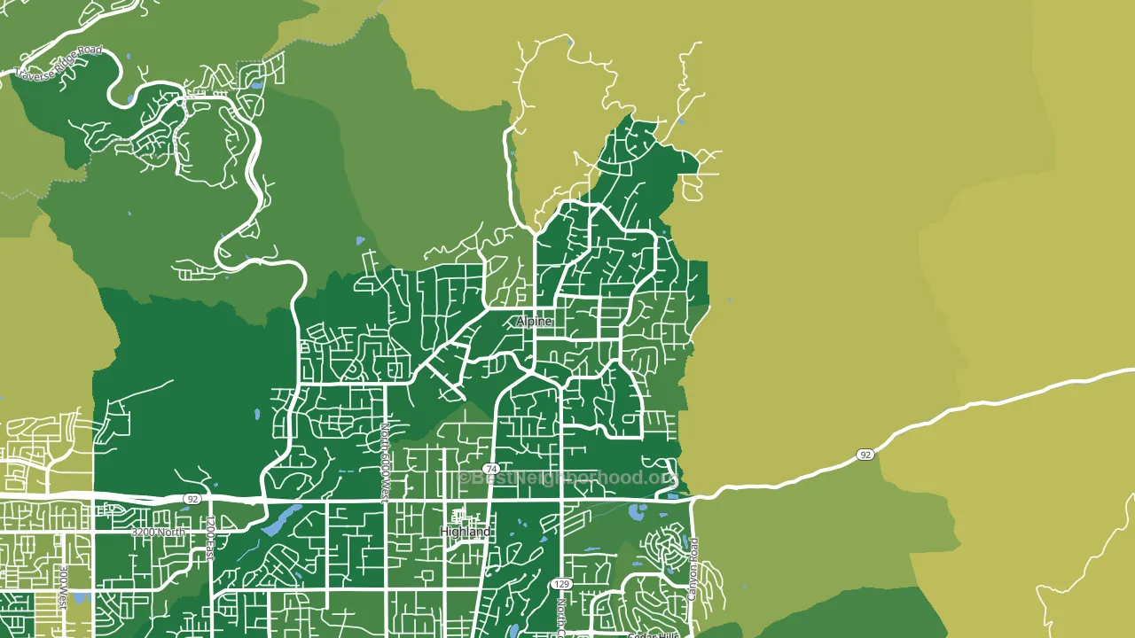 84004, UT block-group voter-turnout map