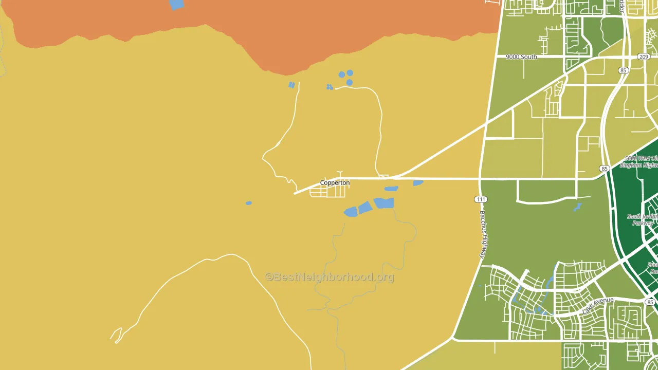 84006, UT block-group voter-turnout map