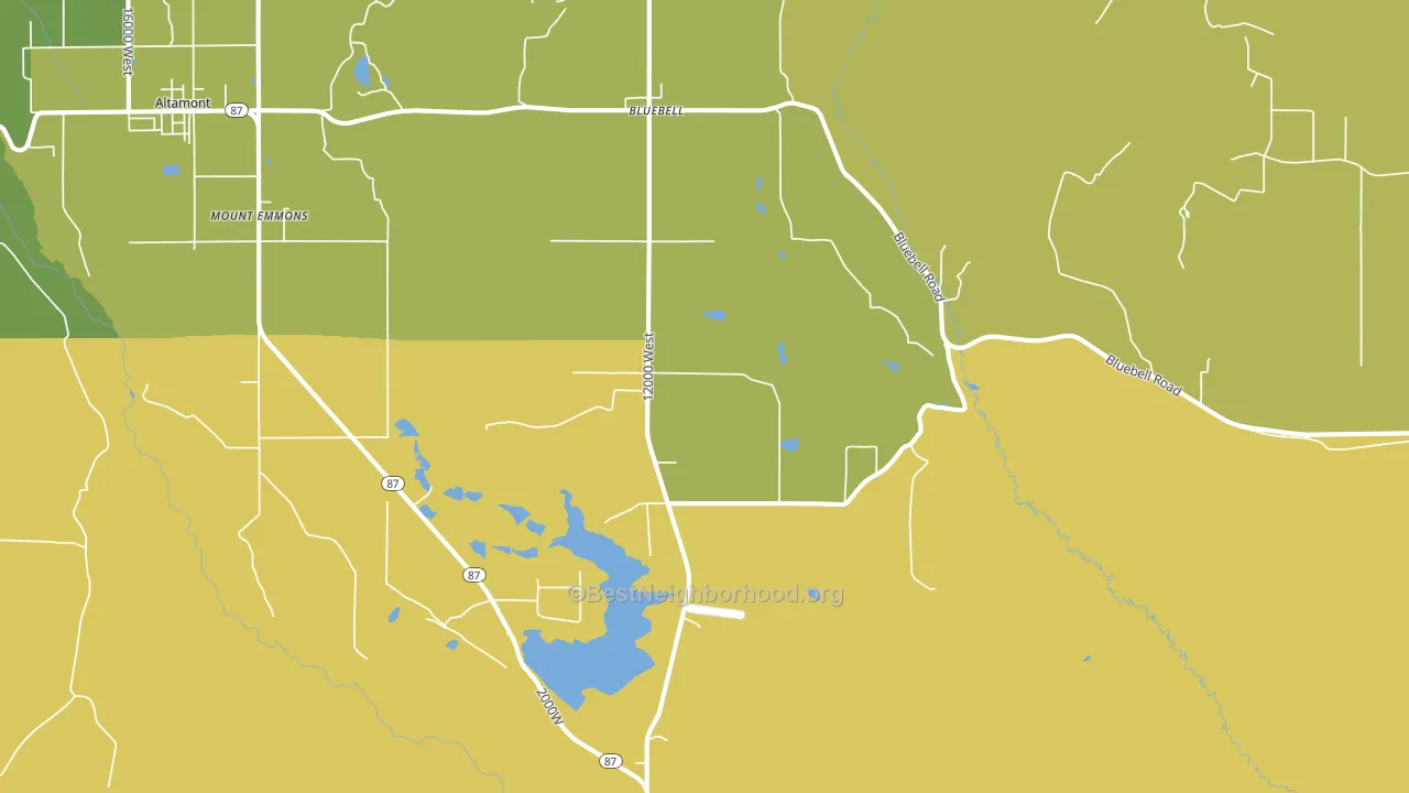 84007, UT block-group voter-turnout map