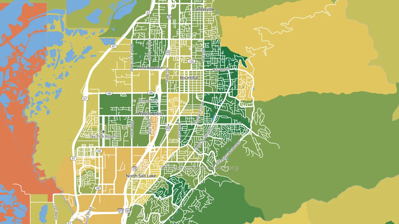 84010, UT block-group voter-turnout map