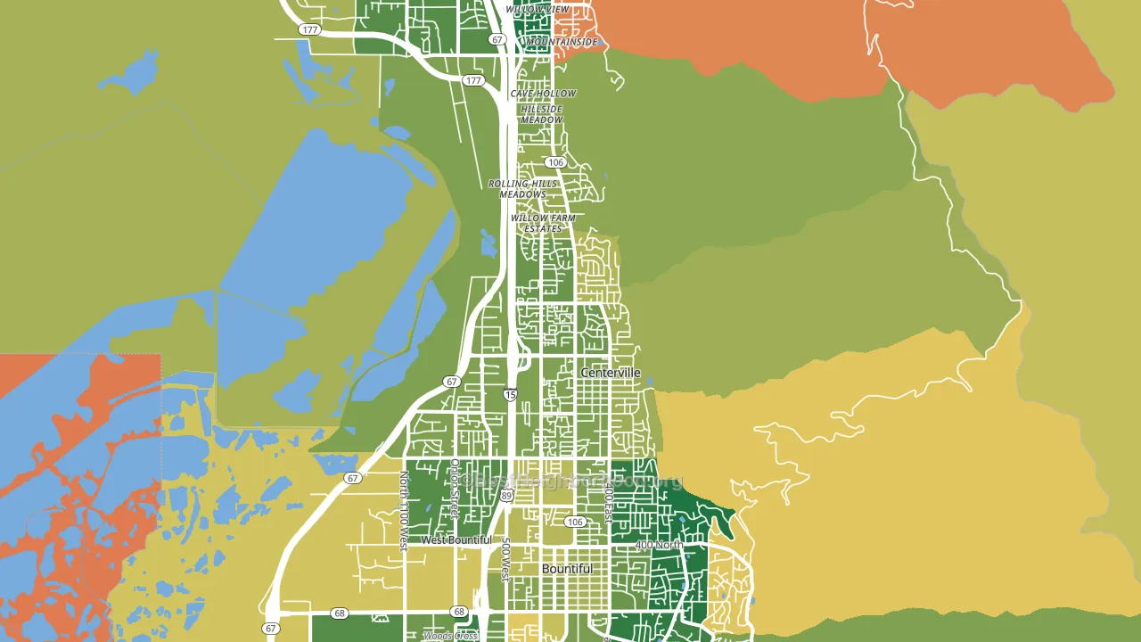 84014, UT block-group voter-turnout map