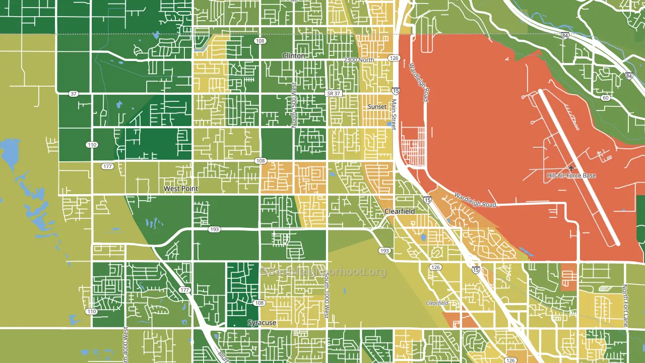 84015, UT block-group voter-turnout map