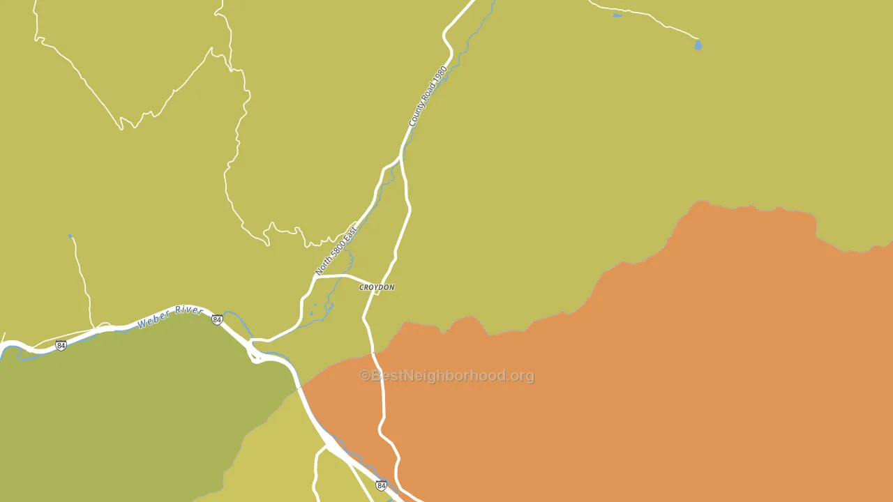 84018, UT block-group voter-turnout map