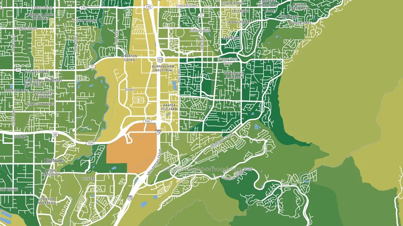 84020, UT block-group voter-turnout map