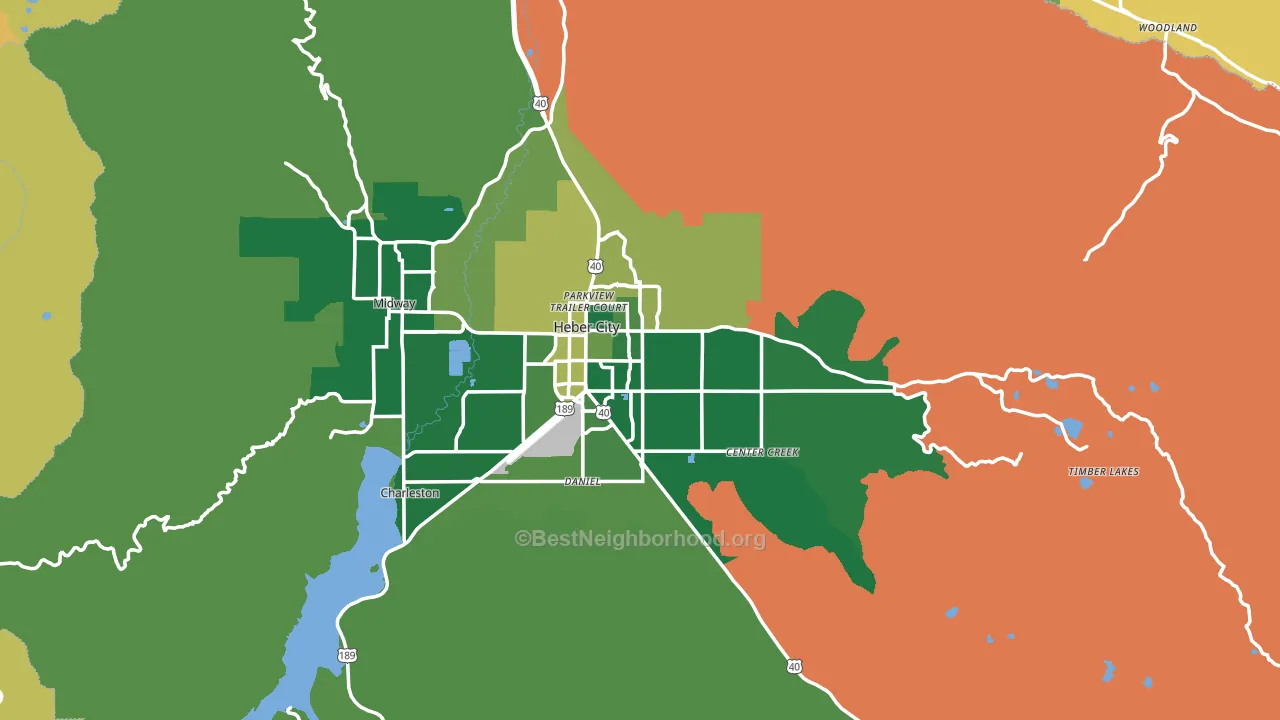 84032, UT block-group voter-turnout map