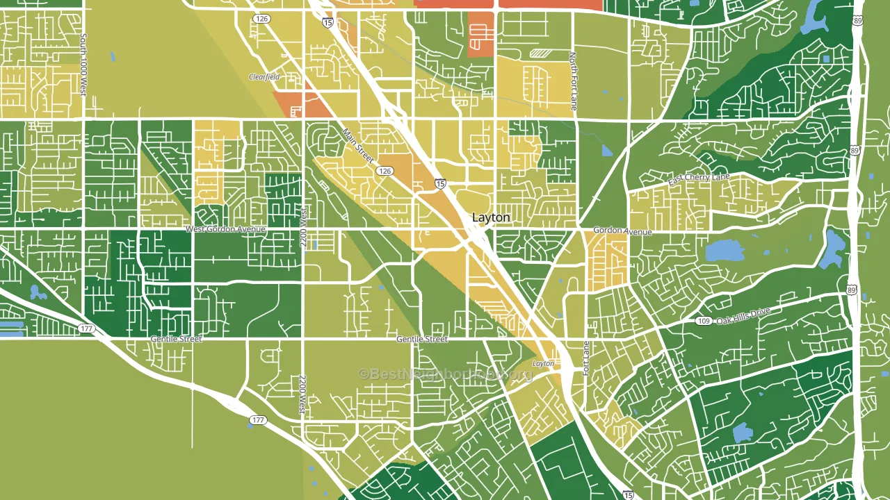 84041, UT block-group voter-turnout map