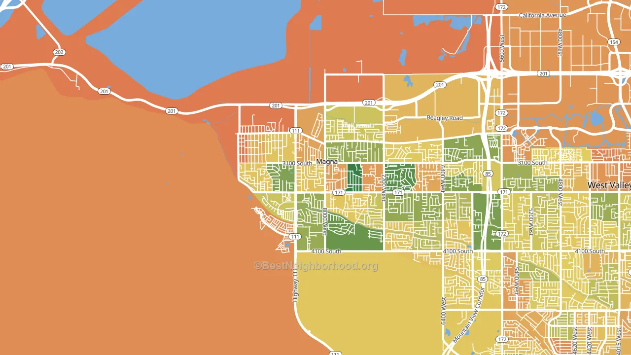 84044, UT block-group voter-turnout map
