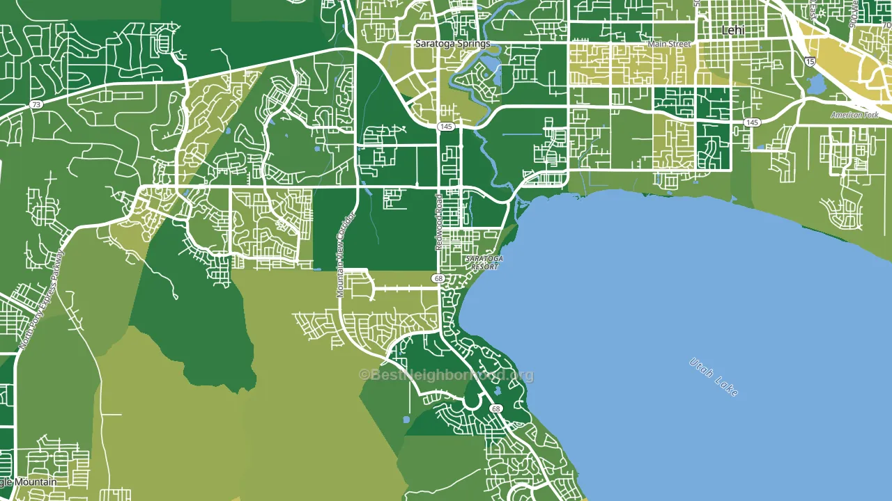 84045, UT block-group voter-turnout map