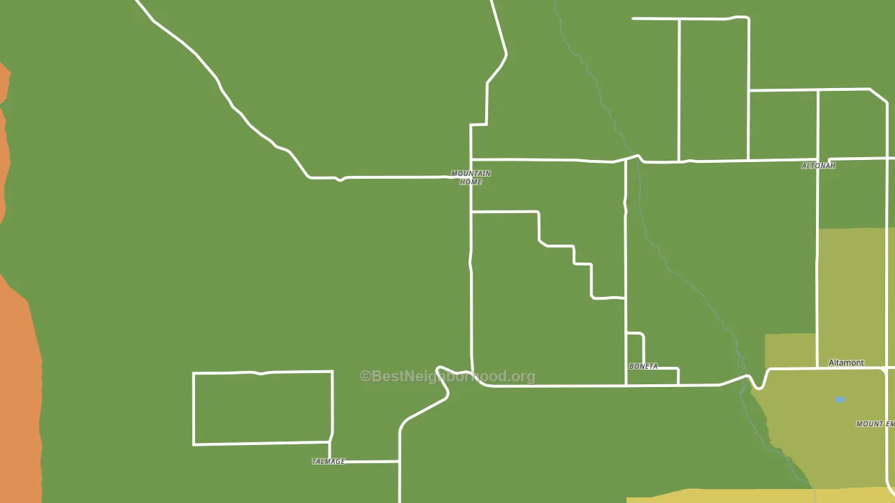 84051, UT block-group voter-turnout map