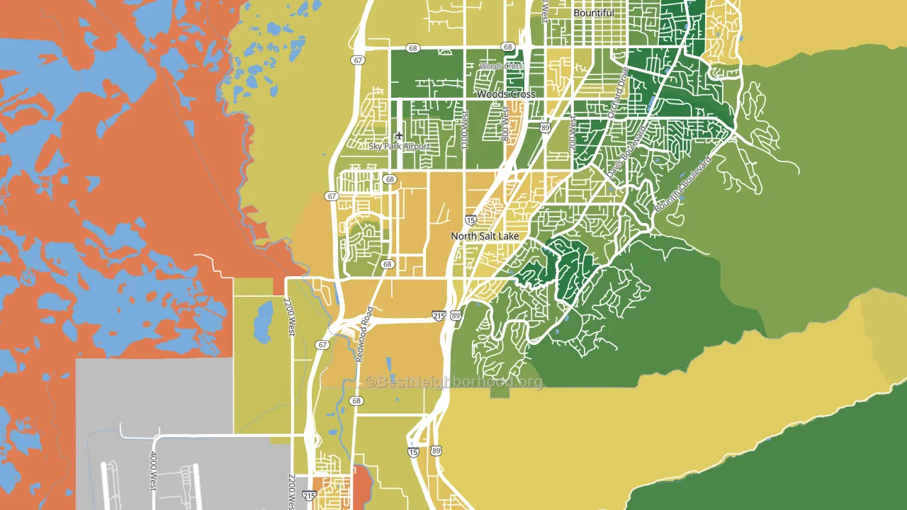 84054, UT block-group voter-turnout map