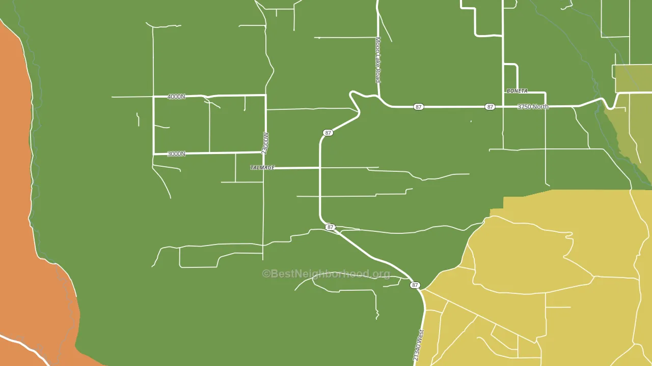 84073, UT block-group voter-turnout map