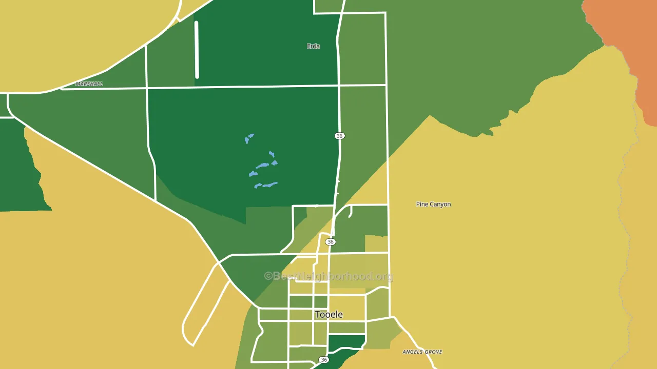 84074, UT block-group voter-turnout map