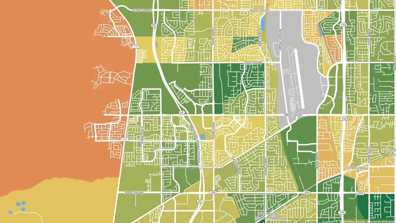 84081, UT block-group voter-turnout map