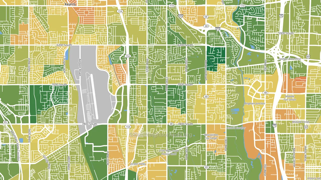 84084, UT block-group voter-turnout map
