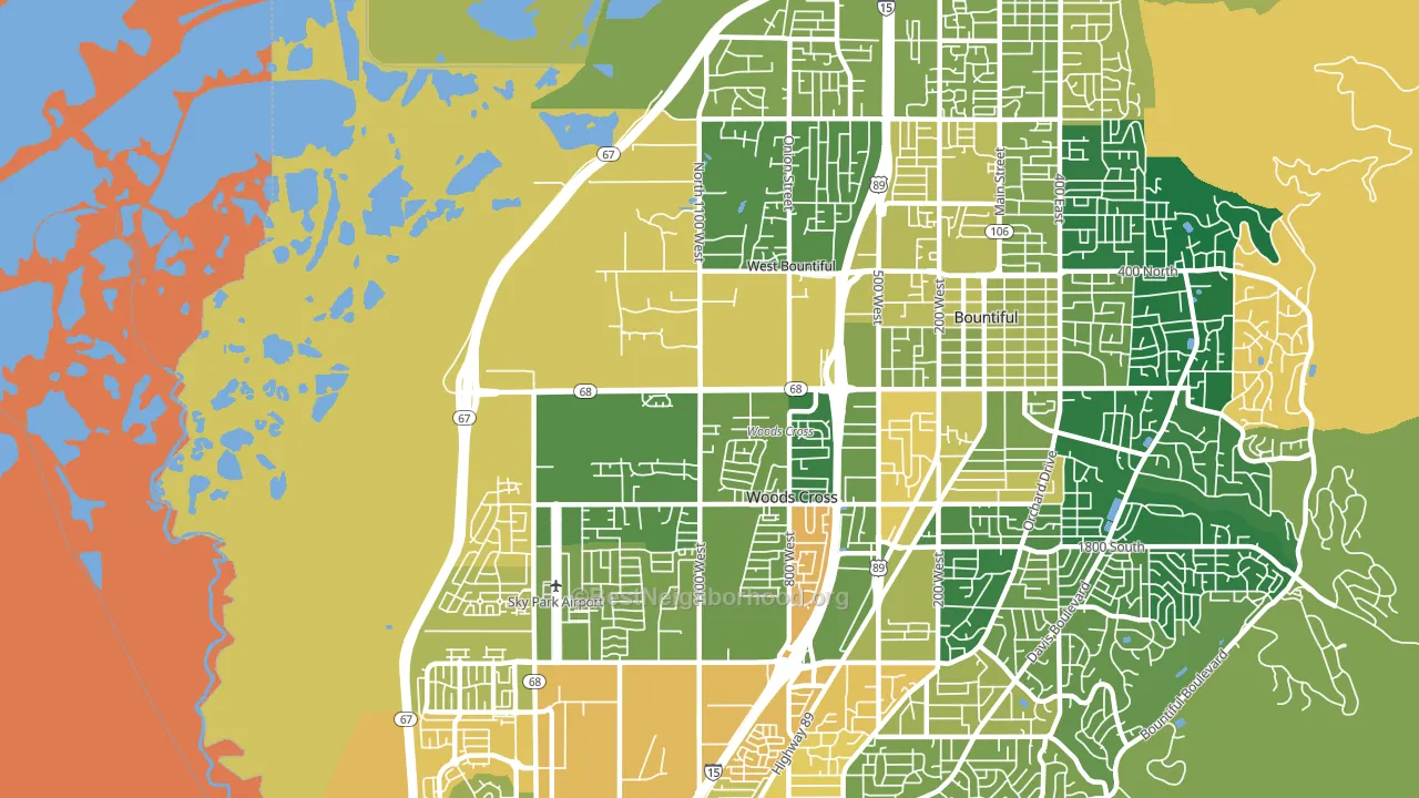 84087, UT block-group voter-turnout map