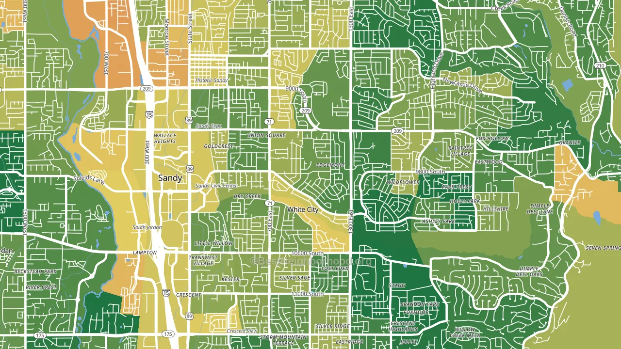 84094, UT block-group voter-turnout map