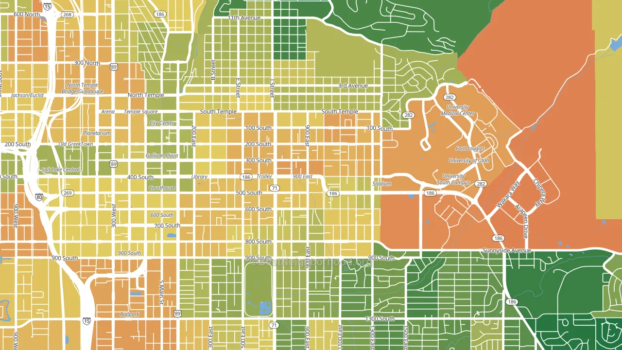 84102, UT block-group voter-turnout map