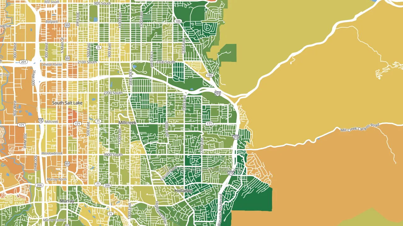 84109, UT block-group voter-turnout map
