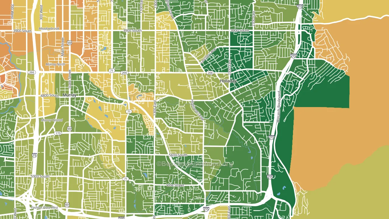 84117, UT block-group voter-turnout map