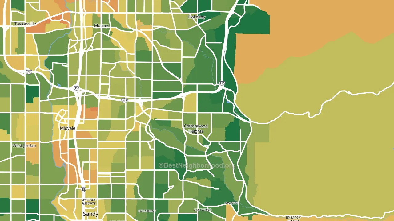 84121, UT block-group voter-turnout map