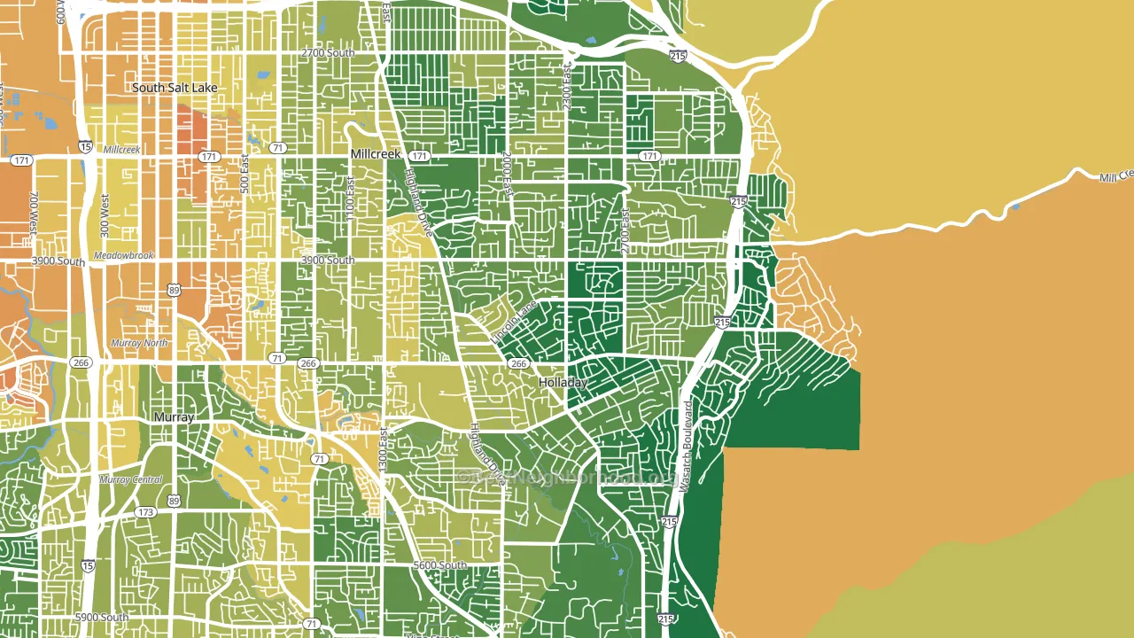 84124, UT block-group voter-turnout map