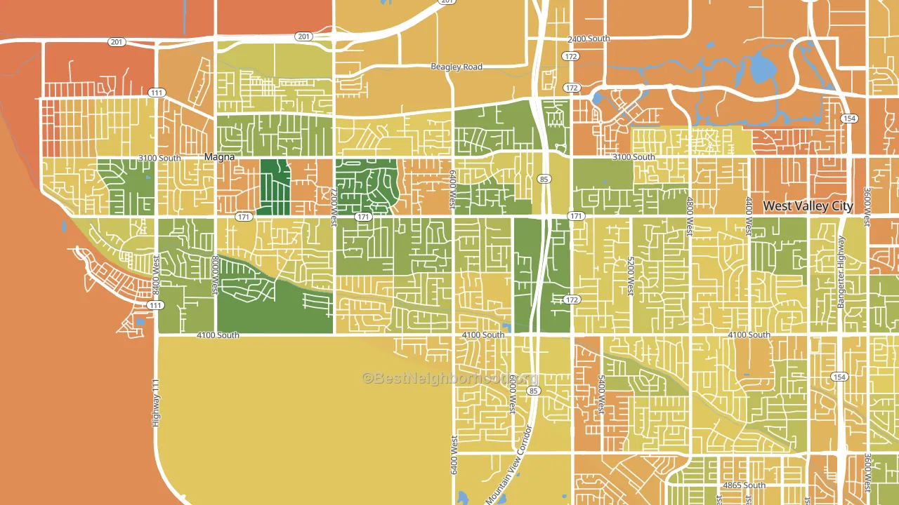 84128, UT block-group voter-turnout map