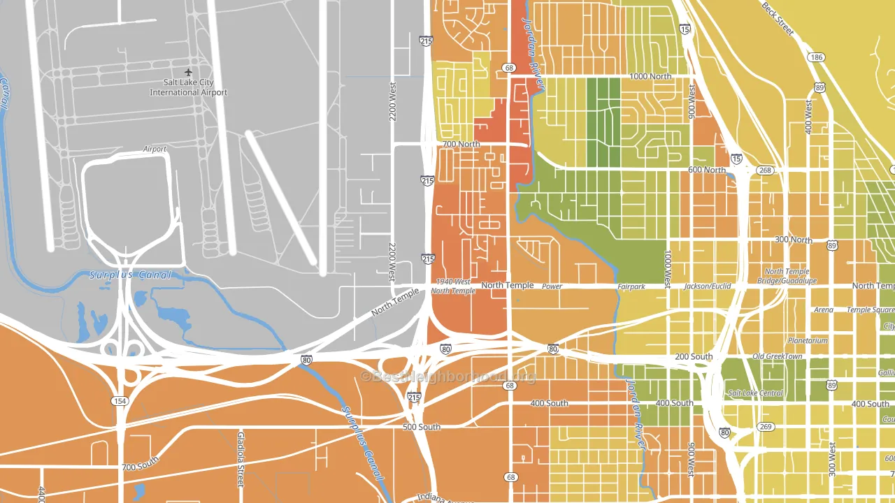 84134, UT block-group voter-turnout map
